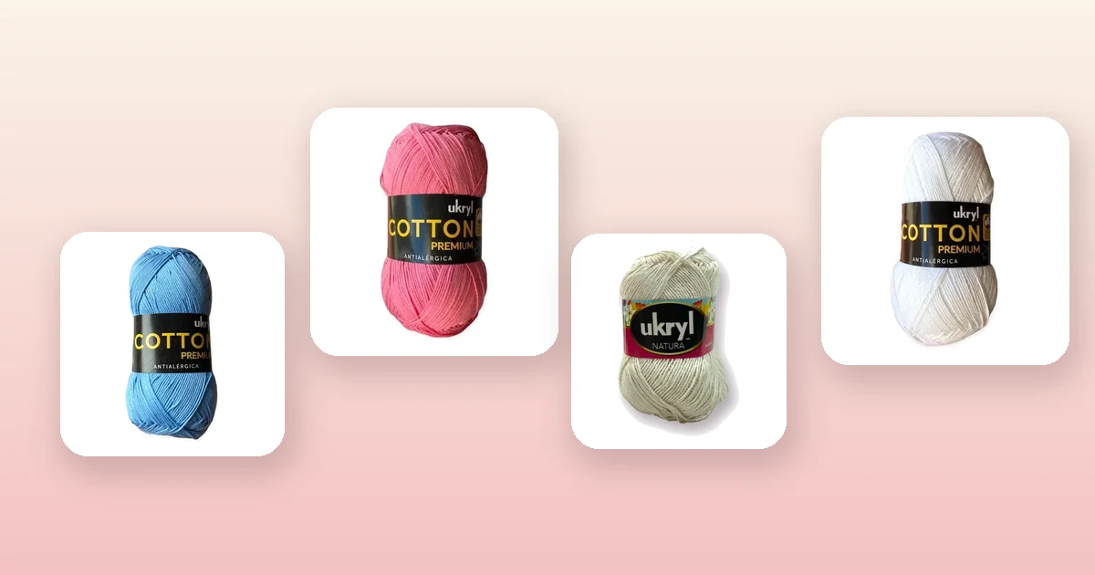 Ovillos de hilo de algodón para tejer un bikini a crochet