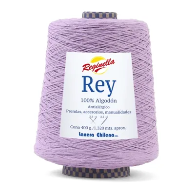 Cono de algodón lila Reginella Rey 100% algodón antialérgico, 400 g