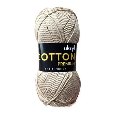 Ovillo de hilo de algodón Ukryl Cotton Premium color arena, 100 g