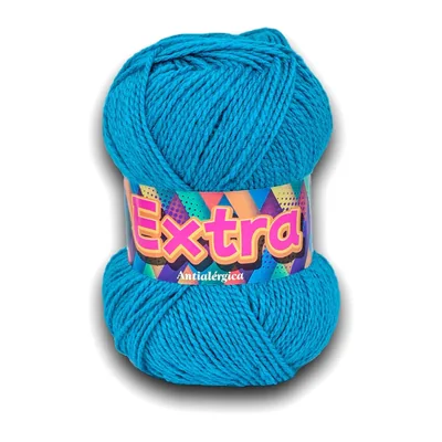 Ovillo de lana Extra color calipso, 100 g y 220 m