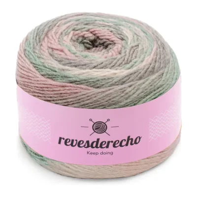 Ovillo degradé de Lana Secret Revesderecho color primavera, 100 g y 290 m