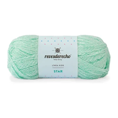 Ovillo de Lana Star Revesderecho color menta, 100 g y 350 m
