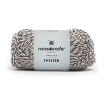 Ovillo jaspeado de Lana Twister Revesderecho color gris, 100 g y 150 m