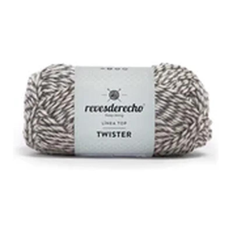 Ovillo jaspeado de Lana Twister Revesderecho color gris, 100 g y 150 m